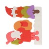Christmas Jigsaw Puzzle Silicone Learning Educational Christmas Tree Puzzle Toy