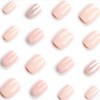 Square Press on Nails Short Fake Nails Cute Acrylic Glue