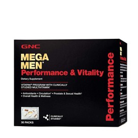 GNC Mega Men Performance and Vitality Daily Multivitamin Vitapak - 30 Packs