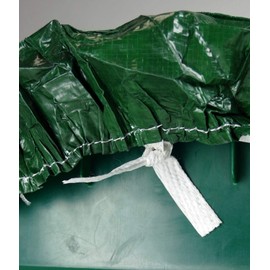 BOXHAT - BLUE or GREEN - (1-3 Pack) Recycling Box Cover - Laminated WATERPROOF Kerbside Recycling Lid - Elastic Sealed & Tie (Green, 1 Pack)