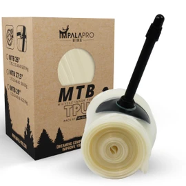 IMPALAPRO TPU Inner Tube MTB 29, 27.5 and 26 Inches, Ultralight (56-66 g), Compact and Resistant to Punctures, for Tyres 1.75-2.4 with French Valve Presta 45 mm (Pack of 1, 27.5 Inches)