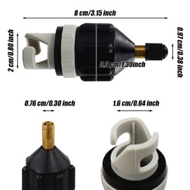 LAMXD Inflatable Boat SUP Pump Adaptor Air Pump Converter, Multifunction Valve Adaptor, Air Valve Adapter Pumping Connector for Inflatable Rowing Boat, Stand Up Paddle Board, Inflatable Bed, Etc