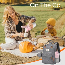 MOMFANN MOMFANN Portable Bottle Warmer for Travel, Dual Heating Modes Baby Milk Warmer On The Go for Breastmilk, Water and Formula, Precise Temperature Control with 5 Levels, Long-Lasting Battery (Pink)