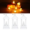 6PCS Ramadan Decorative Lights House Shape Plastic Wind Light Fireplace