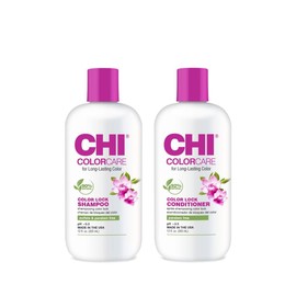 Chi Colorcare Colour Lock Shampoo & Conditioner Set - 355 ml Each - Colour Protection for Vibrant Hair Colours, Moisturising, Sulphate-Free