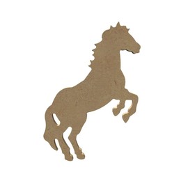 GOMILLE Aladine Horse Cabre - Wooden Stand for Painting and Decorating - Ideal for Interior Decoration, Bedroom, Birthday - Natural Wood, 100% French - 10 cm x 18 cm, Brown