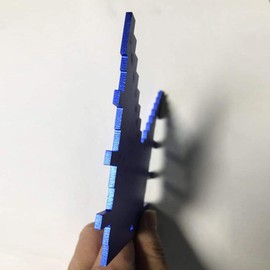 Step Depth Gauge for Router and Table Saw, Aluminum Ultimate Clarity Depth Gauge (Blue)