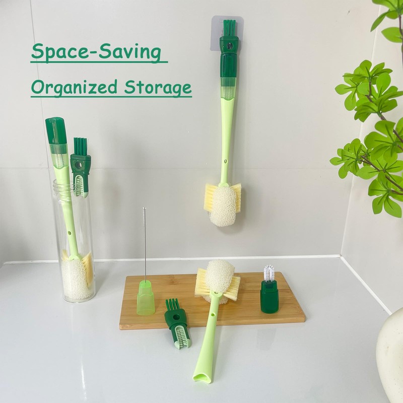 5 in 1 Bottle Cleaning Brush Set, Detail for Baby