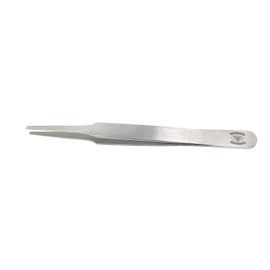 Scientific Labwares High Precision Stainless Steel Lab Tweezers/Forceps with Straight Tapered Flat Point