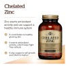 Solgar Chelated Zinc Quelatado 22mg 250tabs Sabor Neutro