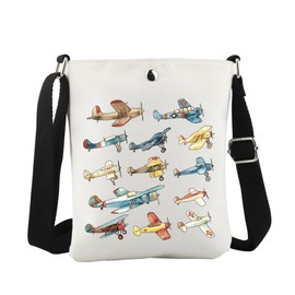 WCGXKO Vintage Planes Crossbody Bag Aviation Gift Aviation History Gift Plane Collage Gift Flight Attendants Gift gift (Plane Cro)