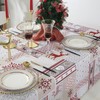 Reusable Christmas Tablecloth 5 X 6 FT Rectangle Table Cover