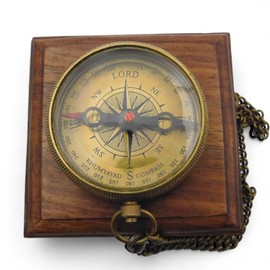 KHUMYAYAD - Antique Brass Compass Baptism Gifts for Boys, Confirmation Gifts, First Holy Communion Gifts for Boys, First Reconciliation Gifts, Religious Gifts for Men