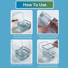 Retainer Fresh Retainer Cleaning Tablets 1 Month, Retainer Box, Retainer Case, Ortho Wax, Aligner Chewies, Aligner Removal Tool, Fresh Tracked App Invisalign Essentials