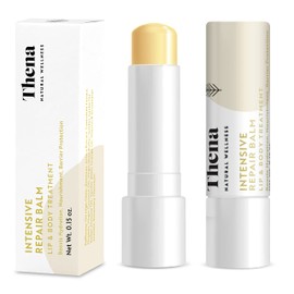 Thena Intensive Repair Balm Soothes Restores Softens Hydrates Moisturizes Protects Dry Chapped Lips Cuticles Irritated Skin, 100% Natural Dry Skin Treatment, Travel Size