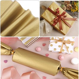 OTMVicor - Carta velina dorata, 50 fogli di carta da regalo metallizzata, 35,6 x 50,8 cm, per matrimoni, compleanni, anniversari, feste, San Valentino