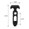 Namvo 4pcs Rubber Flexible T-Handle Pull Latch for Toolbox, Gel