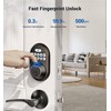 Veise Fingerprint Door Lock, Keyless Entry Keypad Deadbolt, Anti Peeping