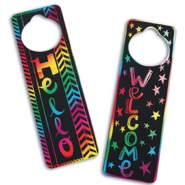 Scratch Door Hangers Craft Kit (Pack of 48)