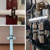 TOP-VIGOR 12Pcs 22mm(7/8") Rubber Cushioned Stainless Steel U-Shaped Pipe Clamp