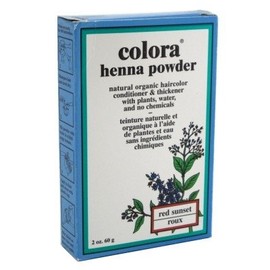 Colora Henna Powder Hair Color Red Sunset 2oz by Colora Henna