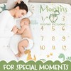 ESCSAR Baby Monthly Milestone Blanket, Unisex Dinosaurs Milestone Blanket for