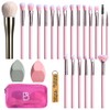 BS-MALL Set De Brochas De Maquillaje De 21 Piezas Con