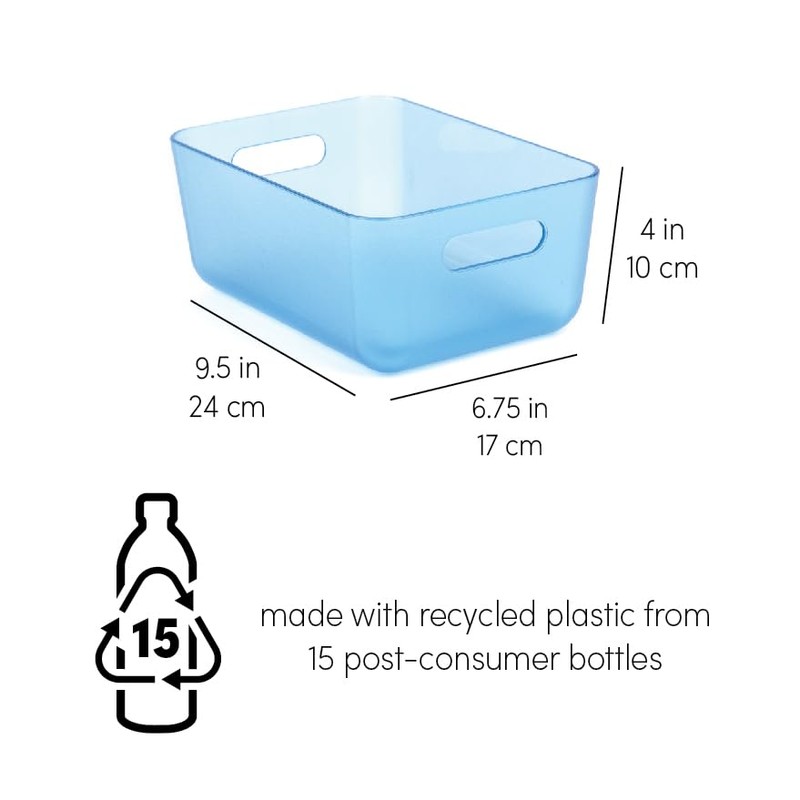 Three by Three Seattle Restak Recycled Storage Small Bin Set