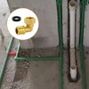 HSUYUN Brass movable screw connection 1/2 inch, right angle screw