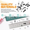 Rustark 1200Pcs 24 Sizes Black Phillips Pan Head Machine Screws