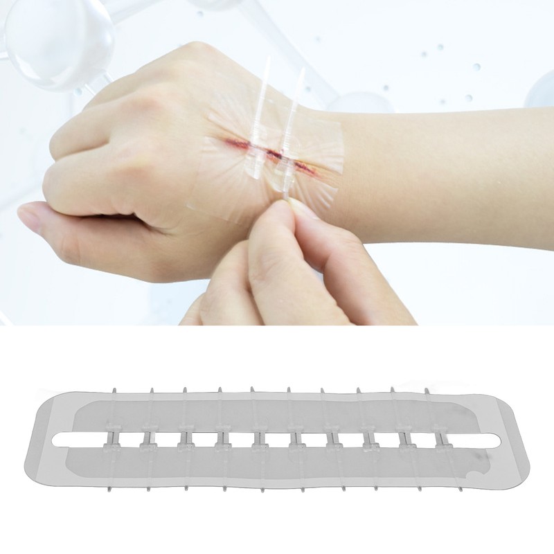 1pcs Emergency Wound Closures Adhesive Seamless Cuttable Hygienic Zip Stitch