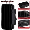 Large Security Lock Box,Outdoor Waterproof Shockproof 4-Digit Combination Key Safe