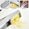 GisWell Stainless Steel Garlic Press - Rustproof, Dishwasher Safe, No