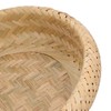 Round Bread Baskets Bamboo Hand Woven Fruits Vegetable Storage Basket