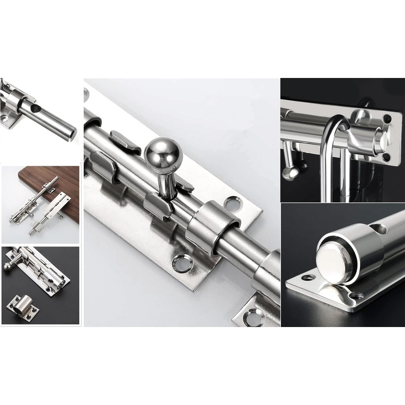 Litensh Heavy Duty Sliding Gate Latch Bolt Door Lock with