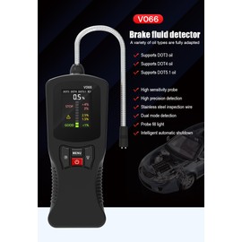 Outzone Brake Fluid Level Tester-Diagnostic Testing Tool-Support DOT3 DOT4 DOT5.1 Switchable-Highly Sensitive Universal Probe-Accurate Testing with Rapid Response-Dual Mode Detection