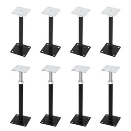 veonly House Jacks for Leveling, 8 pcs Adjustable House Floor Jacks, 11 to 16 inches Height Range Jack Post for Lifting, RV Step Stabilizers, 5000 lbs Load Capacity