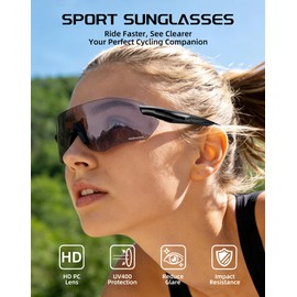 Innerking Cycling Glasses Photochromic Sunglasses for Men Women