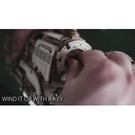 WOODEN.CITY 3D Mechanical DIY Steam Locomotive - Train Model Kits for Adults - 3D Wooden Puzzles - Trains for Adults - Wooden Model Train - Wooden Models for Adults to Build - 3D Puzzle Model Kits