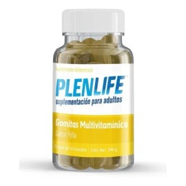 Gomitas Multivitamínico Adulto Plenlife 240g Dif. Sabor Sabor Piña