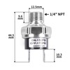 CNWZYMX 150-175 PSI Air Pressure Switch 1/4 NPT Thread for