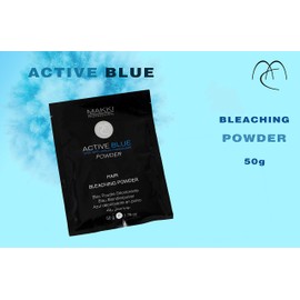 Active Blue Hair Bleach Bleaching Powder with ANTI YELLOW molecules 50g Powerful up to 5 level lift Hair Lightening