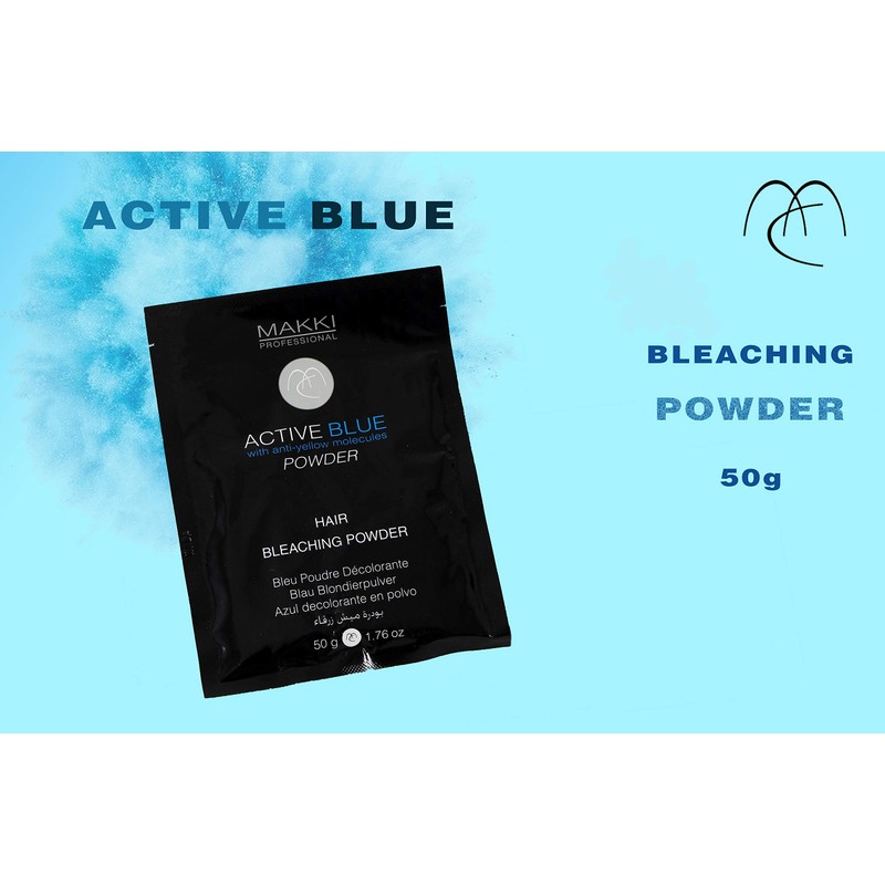 Active Blue Hair Bleach Bleaching Powder with ANTI YELLOW molecules