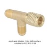 Quick Coupler Access Tee, SAE Flare Brass 1/4 in Valves