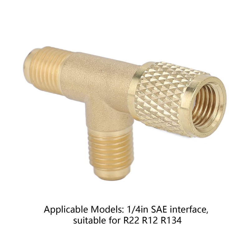 Quick Coupler Access Tee, SAE Flare Brass 1/4 in Valves