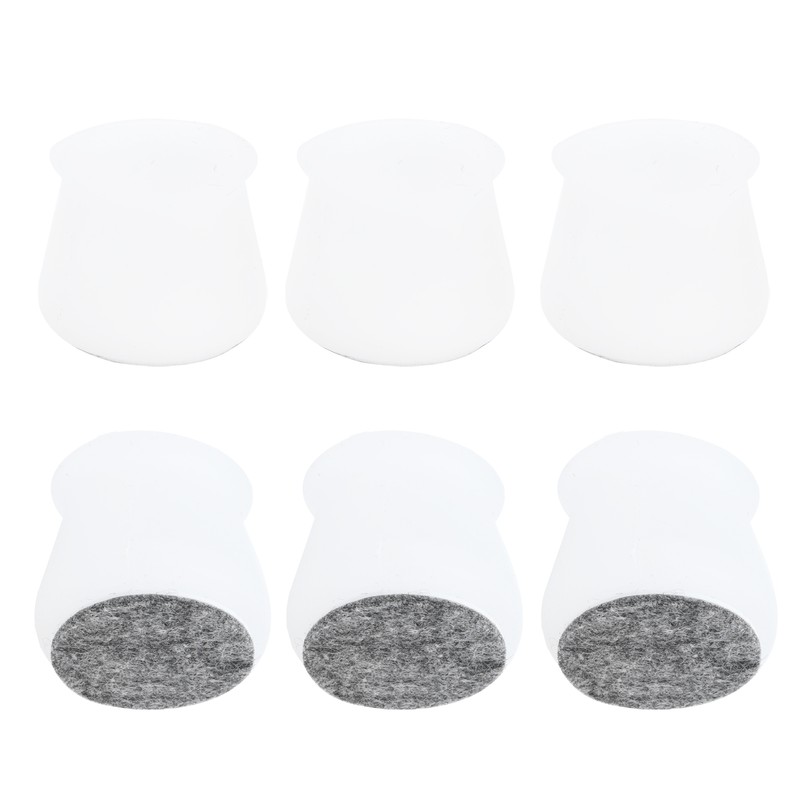 16PCS Chair Leg Protector Non Slip Silicone Felt Furniture Leg