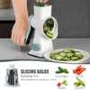 KEOUKE Rotary Cheese Grater with Handle Vegetable Cheese Shredder Slicer