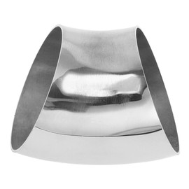 Motoforti 45 Degree Mandrel Bend Elbow Car Modified Exhaust Pipe Tubing Piping 3" Inch OD Thickness 1.5mm/16GA 76x100x1.5mm 304 Stainless Steel Silver Tone