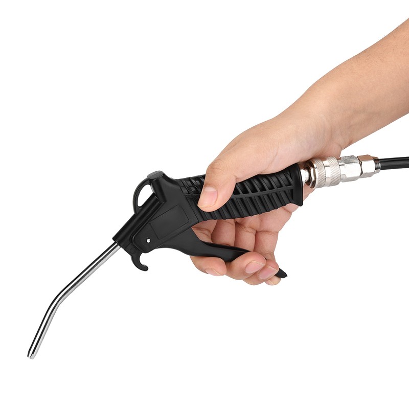 Black Air Duster Gun Pneumatic Wind Blowing Kit Set with