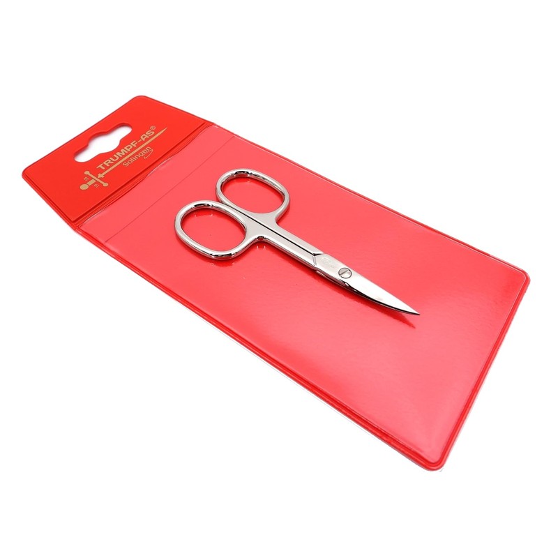 TRUMPF-AS Nagelschere Solingen 9cm • Gebogene Schere • Extra scharfe